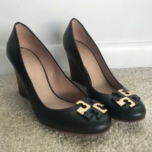 Tory Burch - WORN ONCE - Wood Wedge